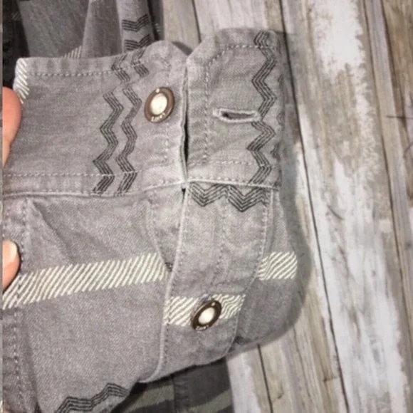 Levi's Grey Button Shirt Jacket - Picture 4 of 5